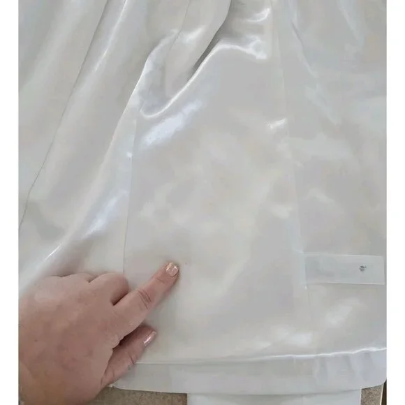 Laura Ashley Regatta Jacket Embellished White Full Zip Womens Sz. Med. MSRP $114 - Picture 11 of 16